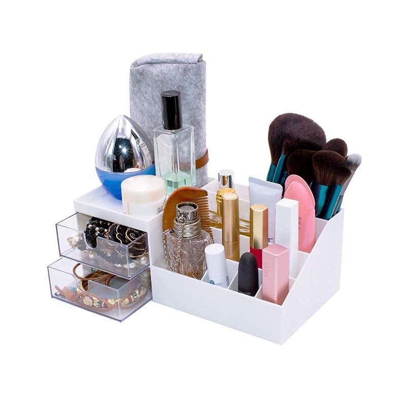 Granvela Multi-Functional Desk Organizer | Bedside Storage Box with Drawers for Home, Office, and School | Makeup Display and Storage Box- Size: Small (9.5 x 4.7 x 3.5 inches) - Image 4